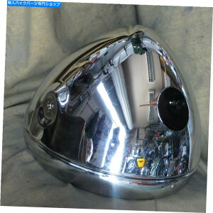 N[p[c Chrome 7 "wbhvVFMABSAAm[g1 CHROME 7" HEADLAMP SHELL TRIUMPH, BSA, NORTON 1 hole at bottom