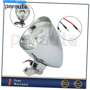 N[p[c 3.5 '' '' '' '' '' '' '' '' '' '' Harley Bobber Chotper 1pĉ߂̃wbhCgwbhv 4.5'' Motorcycle Chrome Bullet Headlight HeadLamp For Harley Bobber Chopper 1pc