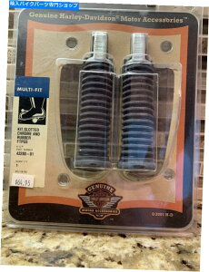 N[p[c n[[_rbh\XbgNƃS-43280-01VV[ GENUINE HARLEY DAVIDSON SLOTTED CHROME AND RUBBER FOOTPEGS-43280-01 NEW & SEALED