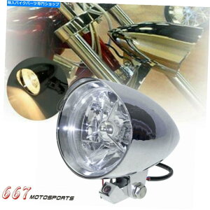 �N���[���p�[�c �n�[���[�`���b�p�[�N���[�U�[�̂��߂̃I�[�g�o�C�̒e�ۂ̃g���o�[4.5�C���`�̃w�b�h���C�g�w�b�h�����v Motorcycle Bullet Tri Bar 4.5 inch Headlight Headlamp For Harley Chopper Cruiser�y���s