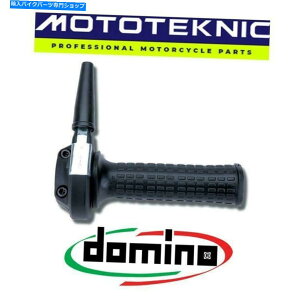 N[p[c Vertigo̎]Ԃɍ悤ɍ̃ObvtĂDomino Ghepard ChromeXbg Domino Ghepard Chrome Throttle with Black Grips to fit Vertigo Bikes