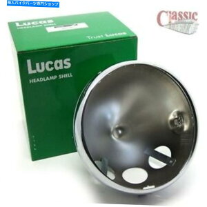 N[p[c LUCAS 7C`NwbhvVFGwT140 T160 5411506 Lucas 7 Inch Chrome Headlamp Shell Triumph T140 T160 5411506