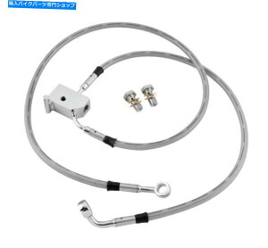 N[p[c NXeXґghbgtgu[LCLbg+10 "n[[\tg1984-2010 Chrome Stainless Braided DOT Front Brake Line Kit +10" Harley Softail 1984-2010