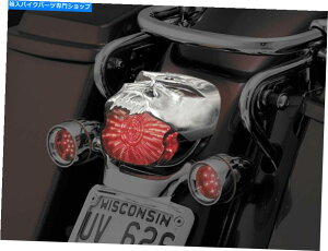 N[p[c Kuryakyn Skull Chrome Zombiee[CgJo[͂قƂǂ̃n[[ - _rbh\f Kuryakyn Skull CHROME Zombie Tail Light Cover Fits Most Harley-Davidson Models #