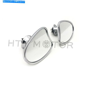 N[p[c Harley Street Glide 2014-2017̂߂̃NCi[tFAO}EgTChA~[ Chrome Inner Fairing Mount Side Rear Mirrors for Harley Street Glide 2014-2017