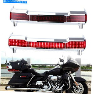 �N���[���p�[�c 1x LED�L���O�c�A�[�p�b�NPAK�e�[�����C�g�N���[�����b�v�n�[���[�c�[�����O97-08 1x LED King Tour Pack Pak Tail Light Chrome Wrap Around for Harley Touring 97-08�y���s�A���i�z