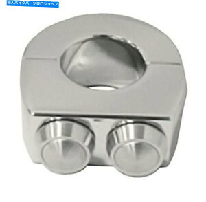 �N���[���p�[�c �N���[���r���b�g�X�C�b�`�N�����v2�{�^���J�X�^���A�v���P�[�V����1 "�n���h���o�[�`���b�p�[ Chrome Billet Switch Clamp 2 Button Custom Application 1" Handlebars Chopper