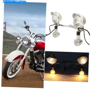 N[p[c Chromeʉߋ쓮X|bg^[MCgo[Davidson Softail Chrome Passing Driving Spot Turn Signals Light Bar for Harley Davidson Softail