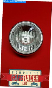 N[p[c iHL9jJtF[T[I[goCTCh}EgN[wbhCgv4 "1/2"Y (HL9) CAFE RACER MOTORCYCLE SIDE MOUNT CHROME HEADLIGHT LAMP 41/2 LENSE