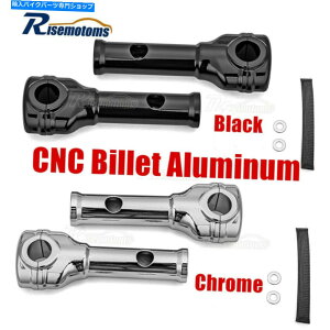 �N���[���p�[�c �N�����u���b�N6 ���t�g���C�U�[1�n�[���C�_�C�i�\�t�g���[�h�L���O�p�n���h���o�[�N�����v Chrome Black 6 Lift Risers 1 Handlebar Clamp For Harley Dyna Softail Road King�y���s�A���i�z