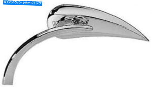 N[p[c Arlen Ness Micro Chrome Rad IIeBAhbvTCh~[n[[܂̓gbN13-410 Arlen Ness Micro Chrome RAD II Teardrop Left Side Mirror Harley or Metric 13-410