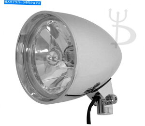 クロームパーツ Chrome 5.75 "Tri-Bar Dot Headlight Harley Davidsonカスタムオートバイライト5 3/4 Chrome 5.75" Tri-Bar DOT Headlight Harley Davidson Custom Motorcycle LIGHT 5 3/4