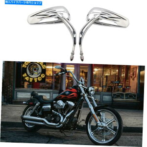 �N���[���p�[�c Harley Davidson Dyna���C�h�O���C�h�t�@�b�g�{�[�CA�̂��߂̃N�����I�[�g�o�C���A�r���[�~���[ Chrome Motorcycle Rear View Mirrors For Harley Davidson Dyna Wide Glide Fatboy A�y���s�A���i�z