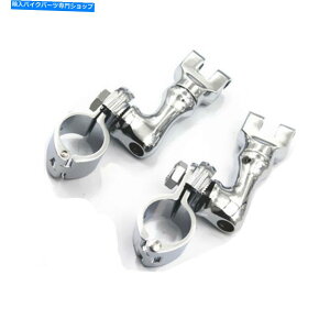 N[p[c Chrome 1.25 "HGWK[htbgyO}EgNvFXST XLH883 Chrome 1.25" Highway Engine Guard Foot Peg Mounts Clamps For Softail FXST XLH883
