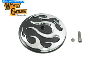 N[p[c Wyatt Gatling FlameGAN[i[Jo[CT[gtBbgn[[_rbh\ Wyatt Gatling Flame Air Cleaner Cover Insert fits Harley-Davidson