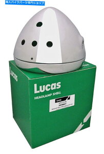 N[p[c {Lucas ChromewbhvƃEAbV[B Triumph Bonneville T140 TR7 1973-78 GENUINE LUCAS CHROME HEADLAMP AND RIM ASSY. TRIUMPH BONNEVILLE T140 TR7 1973-78