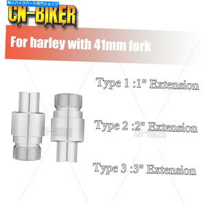 �N���[���p�[�c 41mm�t�H�[�N�`���[�u�g��1 2 3 �n�[���[�_�C�i�c�[�����O�X�g���[�g�O���C�h���[�h�L���O 41mm Fork Tube Extension 1 2 3 For Harley Dyna Touring Street Glide Road King�y���s�A���i�z