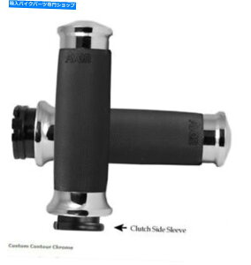 N[p[c GC{ObvJX^֊sNObv - H-DfAP[u_CC-85-CH Avon grips Custom Contour chrome grips - H-D dual cable _CC-85-CH