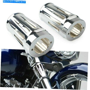�N���[���p�[�c Harley Electra Road Street Tour Glide�p�N�����t�����g�t�H�[�N�u�[�c�X���C�_�[�J�o�[ Chrome Front Fork Boot Slider Cover For Harley Electra Road Street Tour Glide�y���s�A���i�z