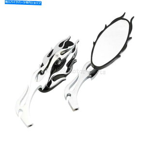N[p[c Suzuki Boulevard C50 C90 C109R M50 M90 M190RpN[t[Ar[~[ Chrome Flame Rearview Mirrors for Suzuki Boulevard C50 C90 C109R M50 M90 M190R