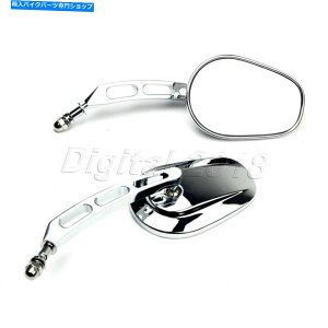 N[p[c Harley-Davidson Fatboŷ߂ChromeI[goCAr[~[2pc x 2PC X of Chrome Motorcycle Rearview Mirror Fits for Harley-Davidson Fatboy most