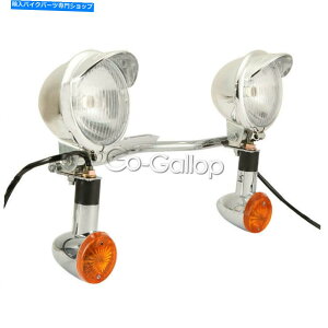 �N���[���p�[�c Chrome�ʉ߃V�O�i�����C�g�o�[�t�B�b�g�z���_VT�V���h�EACE AERO VLX 600 700 750 Chrome Passing Signals light Bar Fit Honda VT Shadow Ace Aero VLX 600 700 750�y���s�A���i�z