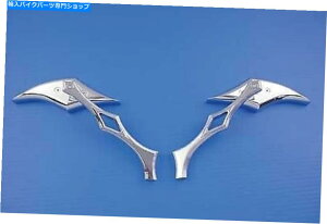 �N���[���p�[�c �r���b�g�_�C�������h�̌s�A�t�B�b�g�n�[���[�_�r�b�h�\�����g... Chrome Diamond Mirror Set with Billet Diamond Stems,fits Harley Davidson moto...�y���s�A���i�z
