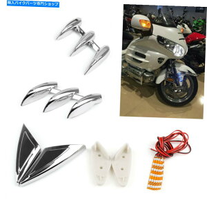 �N���[���p�[�c �z���_�S�[���h�E�B���OGL1800 2001-2011 FN�̂��߂̏Ɩ��t���t�����g�t�F���_�[�t�H�[�N�^���[�A�N�Z���g Lighted Front Fender Fork Tower Accents For Honda Gold Wing GL1800 2001-2011 FN�y���s�A��