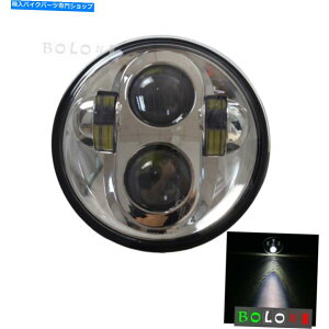 N[p[c Harley Davidson̂߂5-3 / 4 "ChromeI[goCLEDwbhCgwbhvjo[T 5-3/4" Chrome Motorcycle LED Headlight Head Lamp Universal For Harley Davidson