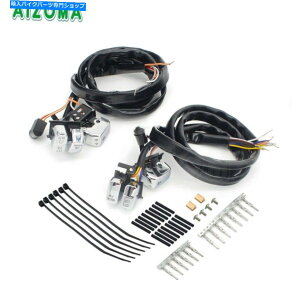 N[p[c I[goCnho[XCb`w / 45 ''n[Ĉ߂̃C[n[lXX|[cX^[ Motorcycle Handlebar Switch w/ 45'' Wiring Harness For Harley Touring Sportster