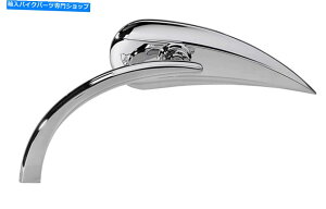 クロームパーツ Arlen Ness Micro Chrome Rad IIティアドロップ左サイドミラーハーレーまたはそれぞれメトリック Arlen Ness Micro Chrome RAD II Teardrop Left Side Mirror Harley or Metric EACH