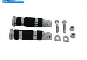 N[p[c Chrome Magna Ring Styleq̃ZbgtBbgn[[_rbh\ Chrome Magna Ring Style Passenger Footpeg Set fits Harley-Davidson