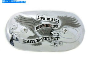 N[p[c v-twinɂn[[_rbh\̂߂̃C[OXsbgI[oN[GAN[i[CT[g Eagle Spirit Oval Chrome Air Cleaner Insert for Harley Davidson by V-Twin