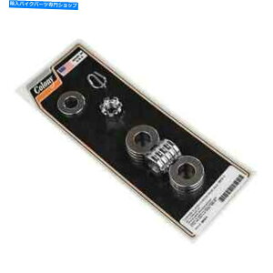 N[p[c Rj[9809-4utAANXibcXy[T[LbgN[n[[\tg1984-99 Colony #9809-4 Ribbed Rear Axle Nut & Spacer Kit Chrome Harley Softail 1984-99