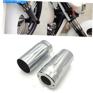�N���[���p�[�c Harley Road King Electra Street Tour Tri Glide�̃t�H�[�N�u�[�g�X���C�_�[�J�o�[�N���� Fork Boot Slider Cover Chrome For Harley Road King Electra Street Tour Tri Glide�y���s�A���i�z
