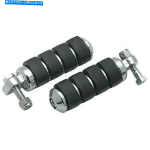 N[p[c NCr8000N[AC\X[q̃yÕn[[j}Eg Kuryakyn 8000 Chrome ISO Small Passenger Foot Pegs for Harley Male Mount