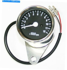 N[p[c JX^LED~j^R[^7F1@B쓮N{fBubNtFCX Custom LED Mini Tachometer 7:1 Ratio Mechanical Drive Chrome Body Black Face