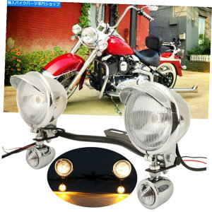 N[p[c Chromeʉߋ쓮X|bg^[MCgo[Davidson Softail Chrome Passing Driving Spot Turn Signals Light Bar for Harley Davidson Softail