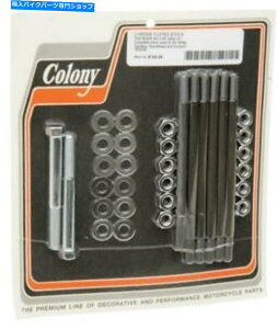 N[p[c Rj[GWP[Xn[hEFALbgN8143-34n[[_rbh\ Colony Engine Case Hardware Kit Chrome #8143-34 Harley Davidson