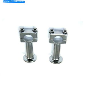N[p[c Chrome 3 "1"̃nho[1/2-20n[[f Chrome 3" Post Type Riser Set for 1" Handlebars 1/2-20 Harley Models