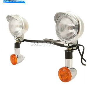 N[p[c ʉ߃o[^[VOiz_VTXpX|bgCgLbg1300 C R STRO CRUISER Passing Bar Turn Signals Spot Light Kit For Honda VTX 1300 C R S RETRO Cruiser