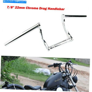 クロームパーツ ユニバーサル7/8 "22mmクロムオートバイハンドルバックZドラッグバーハーレー Universal 7/8" 22mm Chrome Motorcycle Handlebar Pullback Z Drag Bars For Harley