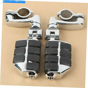 N[p[c 32mmN[nCEFCGWK[hÕtbgyOyO}EgtBbgn[[ 32mm Chrome Highway Engine Guards Long Angled Footpeg Pegs Mount Fit For Harley