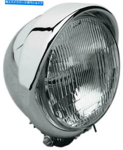 N[p[c DS 5.75 "{g̃{g}EgNtĂwbhCg DS 5.75" Headlight With Visor Bottom Mount Chrome