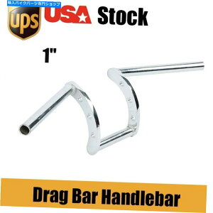 N[p[c jo[T1 "25mmNI[goCnhobNzhbOo[pn[[ Universal 1" 25mm Chrome Motorcycle Handlebar Pullback Z Drag Bars For Harley