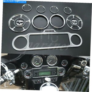 �N���[���p�[�c Chrome�X�e���I�A�N�Z���g�X�s�[�h���[�^�[�X�J���X�s�[�J�[�g���������O�p�n�[���[1996-2013 Chrome Stereo Accent Speedometer Skull Speaker Trim Ring For Harley 1996-2013�y���s�A���i�z