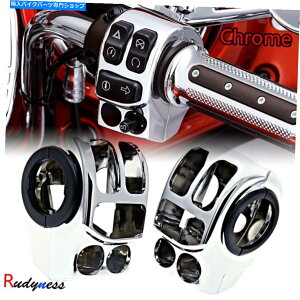 �N���[���p�[�c Harley Touring Flh / T FLHX 14-17�p�č��̃N�����n���h���o�[�R���g���[���X�C�b�`�n�E�W���O US Chrome Handlebar Control Switch Housings For Harley Touring FLH/T FLHX 14-17�y���s�A���i�z