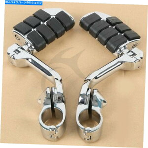 �N���[���p�[�c Chrome 32mm�����������H�̑��̃y�O�̓n�[���[�c�[�����O���[�h�L���O�O���C�h�̂��߂̃t�B�b�g�����x�܂��܂� Chrome 32mm Long Highway Foot Pegs rests Fit For Harley Touring Road King Glide�y