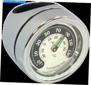 N[p[c hbOXyV[N[1 "n[ho[}Egxvxvxv Drag Specialties Chrome 1" Handlebar Mount Thermometer Temp Gauge for Harley