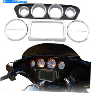 �N���[���p�[�c 8×Chrome Gauge Bezel Trim Mount Plate for Harley Touring Electra Glide 2014�A�b�v 8 x Chrome Gauge Bezel Trim Mount Plate For Harley Touring Electra Glide 2014-Up�y���s�A���i�z